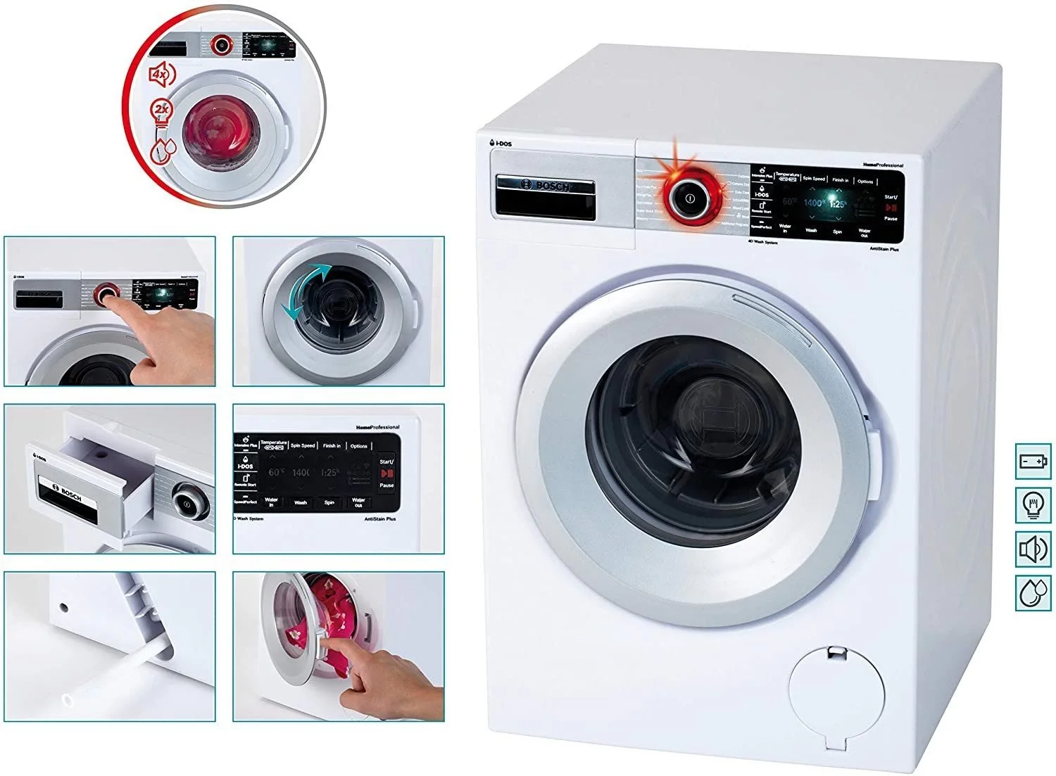 Bosch Oyuncak Sesli Işıklı Çamaşır Makinesi