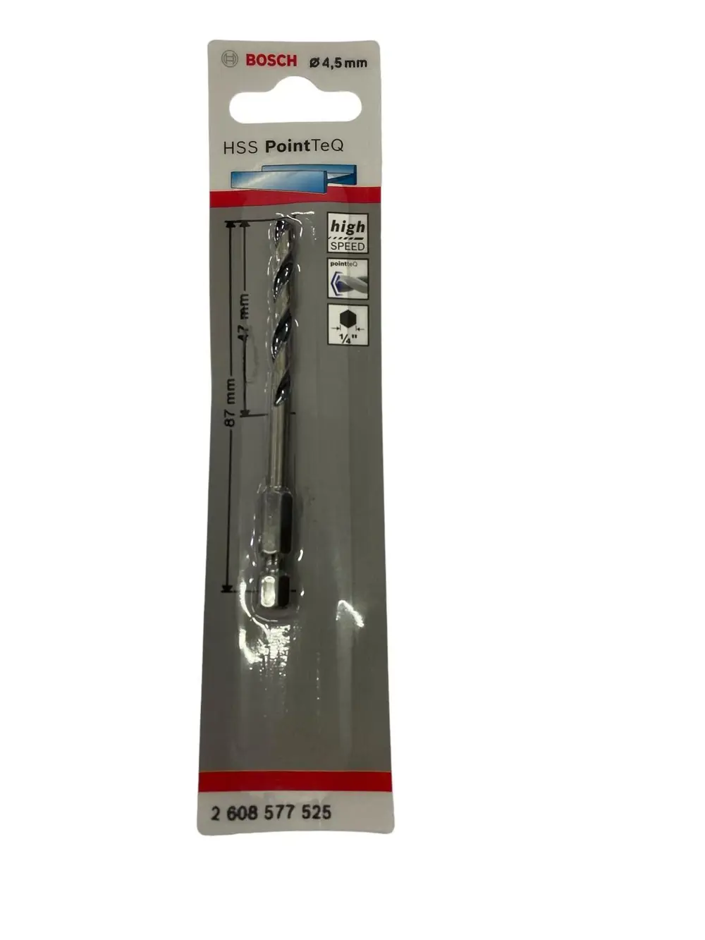 Bosch Point TeQ Altıgen Şaftlı Hss Matkap Ucu 4,5 mm Bosch Point TeQ Altıgen Şaftlı Hss Matkap Ucu 4,5 mm