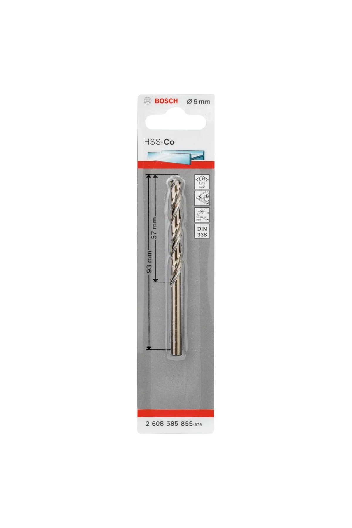 Bosch Professional Accessories Matkap ve Kırıcı Delici Uçları, Metal Matkap Ucu, Gri, 1 Adet