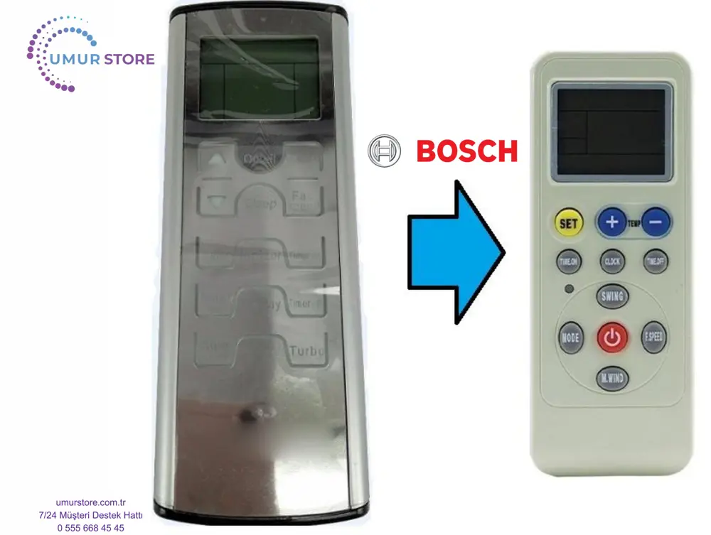 Bosch R16B2/BGE Klima Kumandası–Eşdeğer