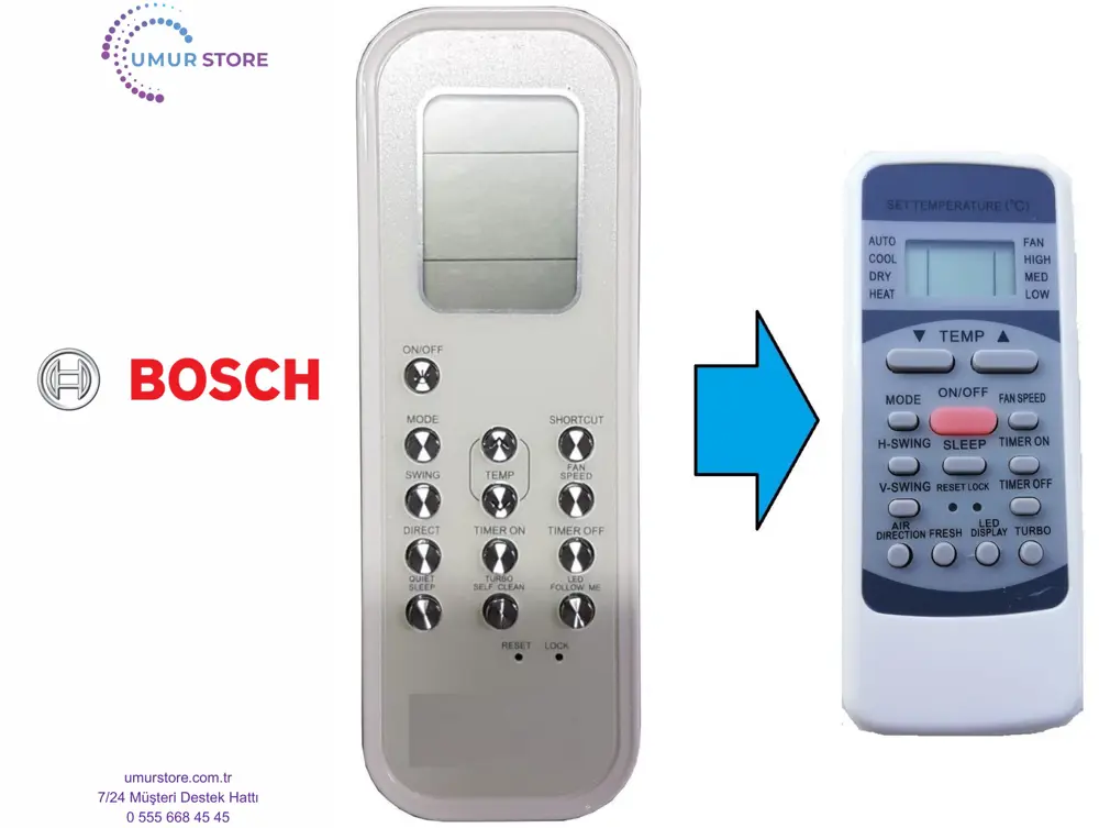 Bosch RG35B/BGE Klima Kumandası-Eşdeğer