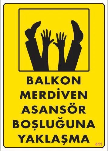 Boşluğa Yaşlaşma Uyarı Levhası 25x35 - Güvenlik Tabelası KOD:411 Fiyatı, Yorumları ve Özellikleri