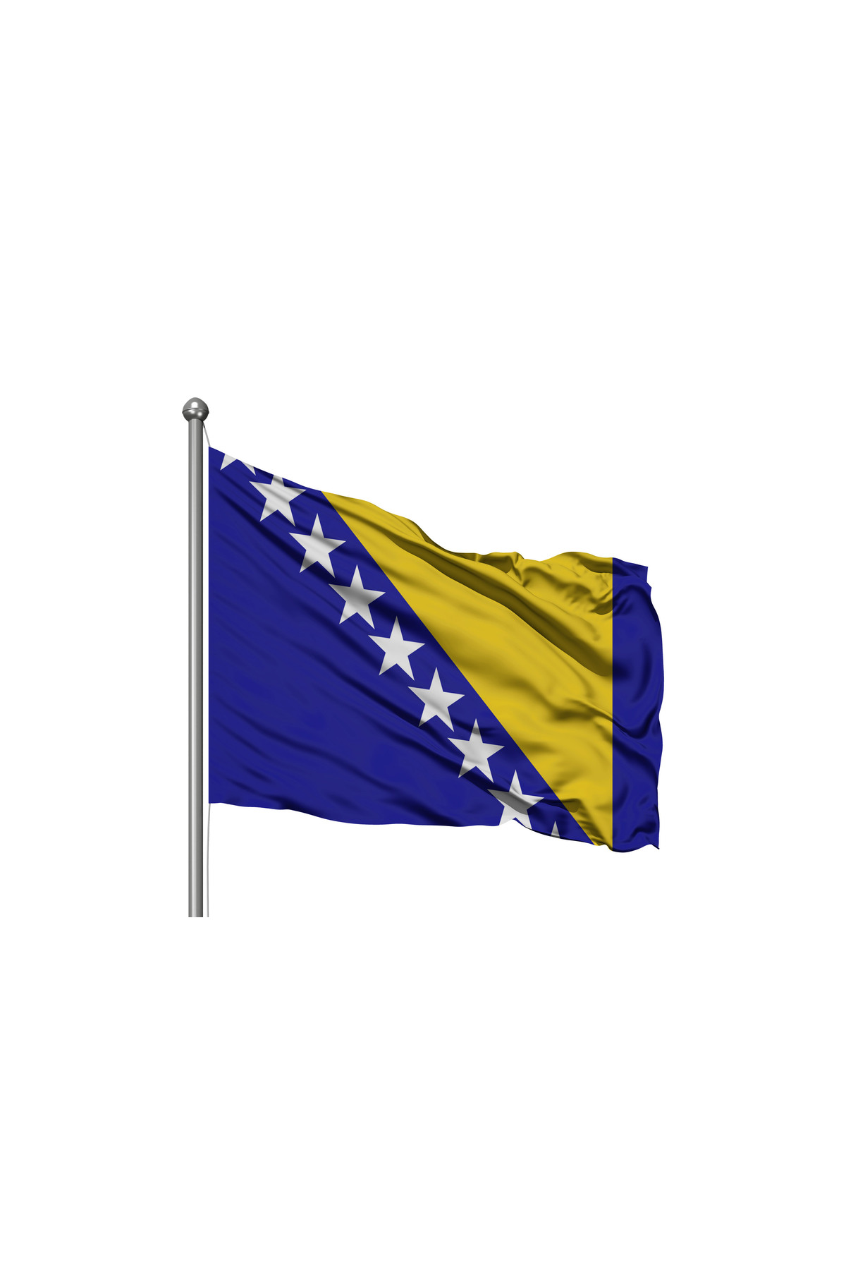 Bosna- Hersek Devleti Bayrağı - Premium Raşel Kumaş 600x900cm