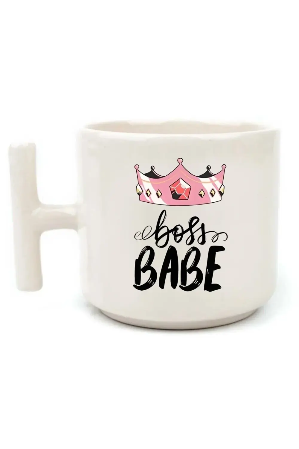 Boss Babe Yazılı Beyaz Rengi Eğlenceli Yazılı Esprili Özel Tasarı