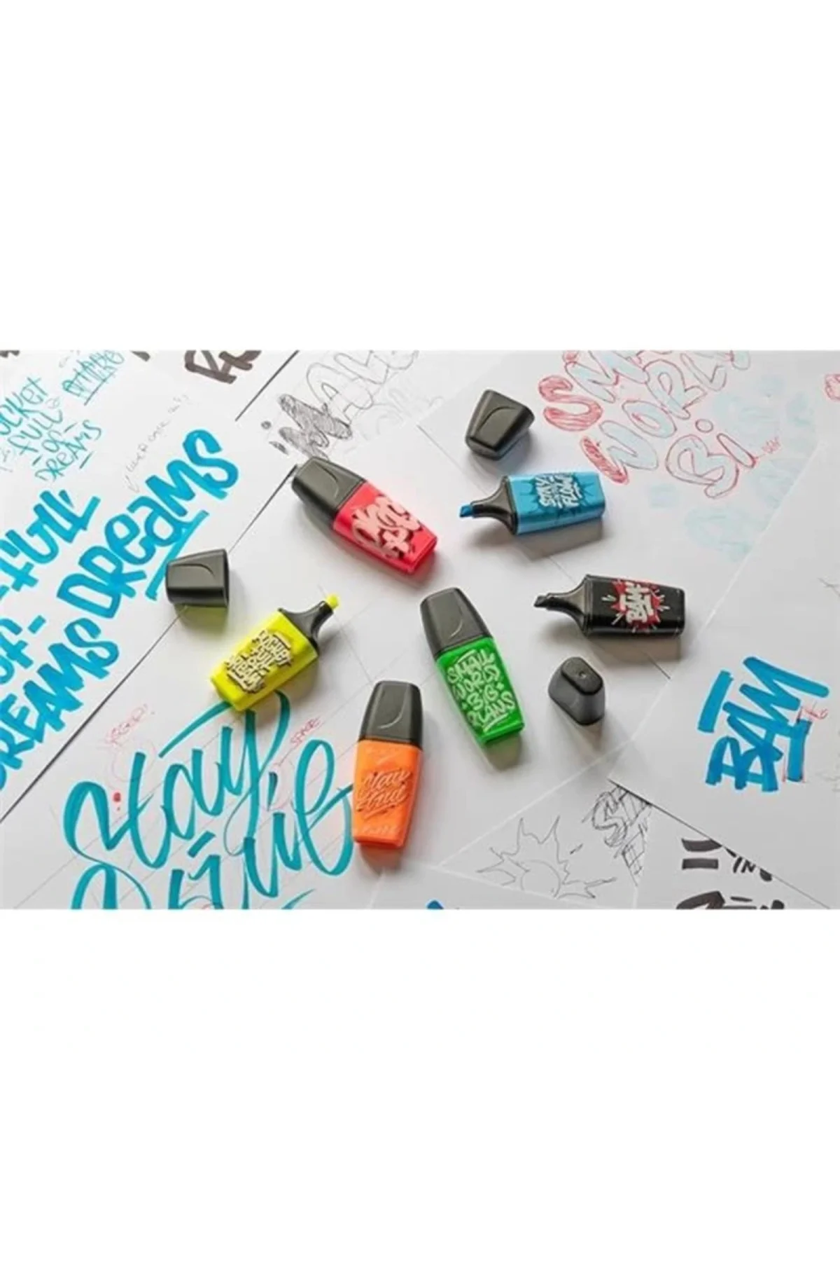 BOSS Mini by snooze one Fosforlu Kalem Pembe