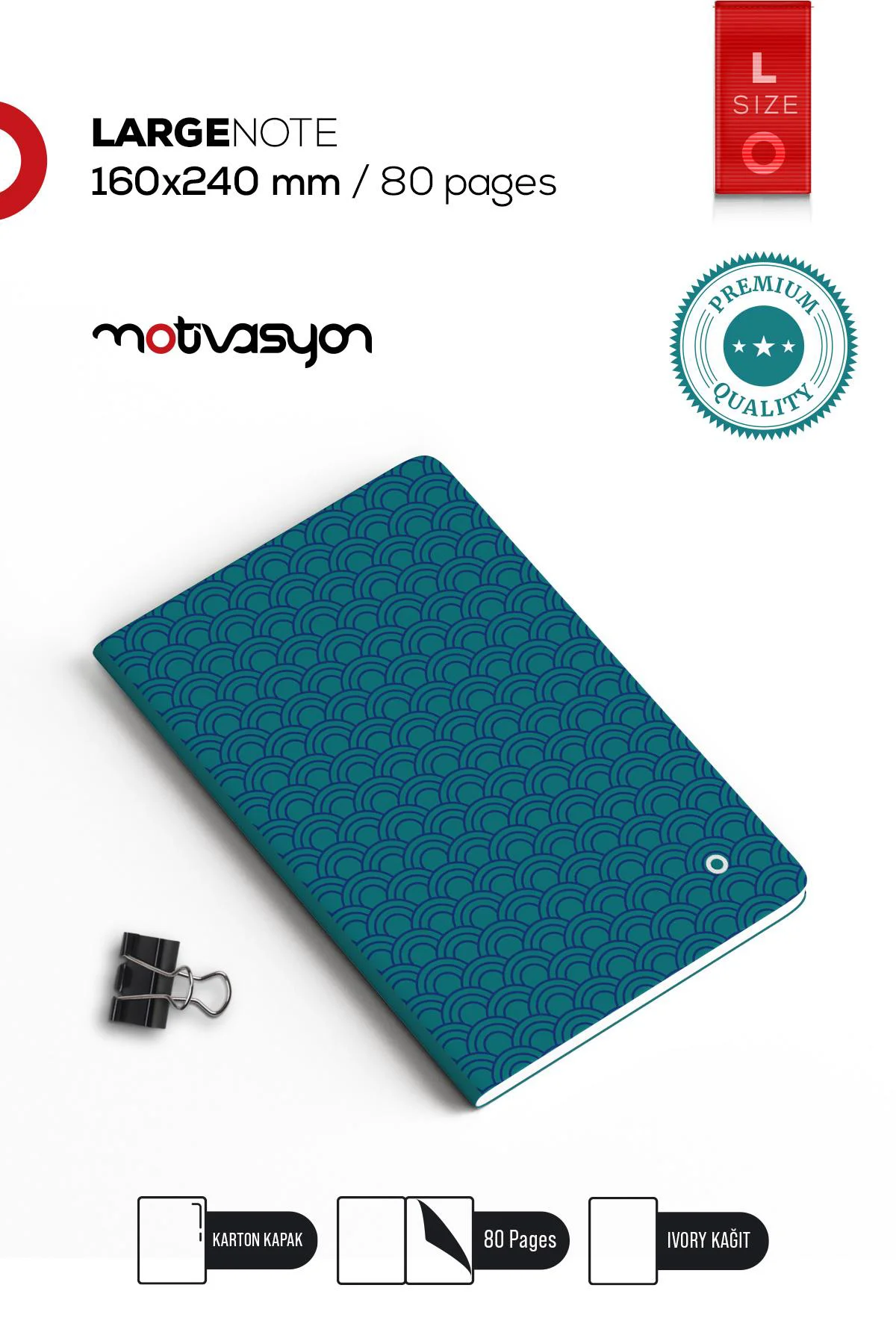 Boss Serisi Mavi (L) 16X24 Ebat Tel Dikiş 80Sayfa Boss Serisi Mavi (L) 16X24 Ebat Tel Dikiş 80Sayfa Fiyatı, Yorumları ve Özellikleri