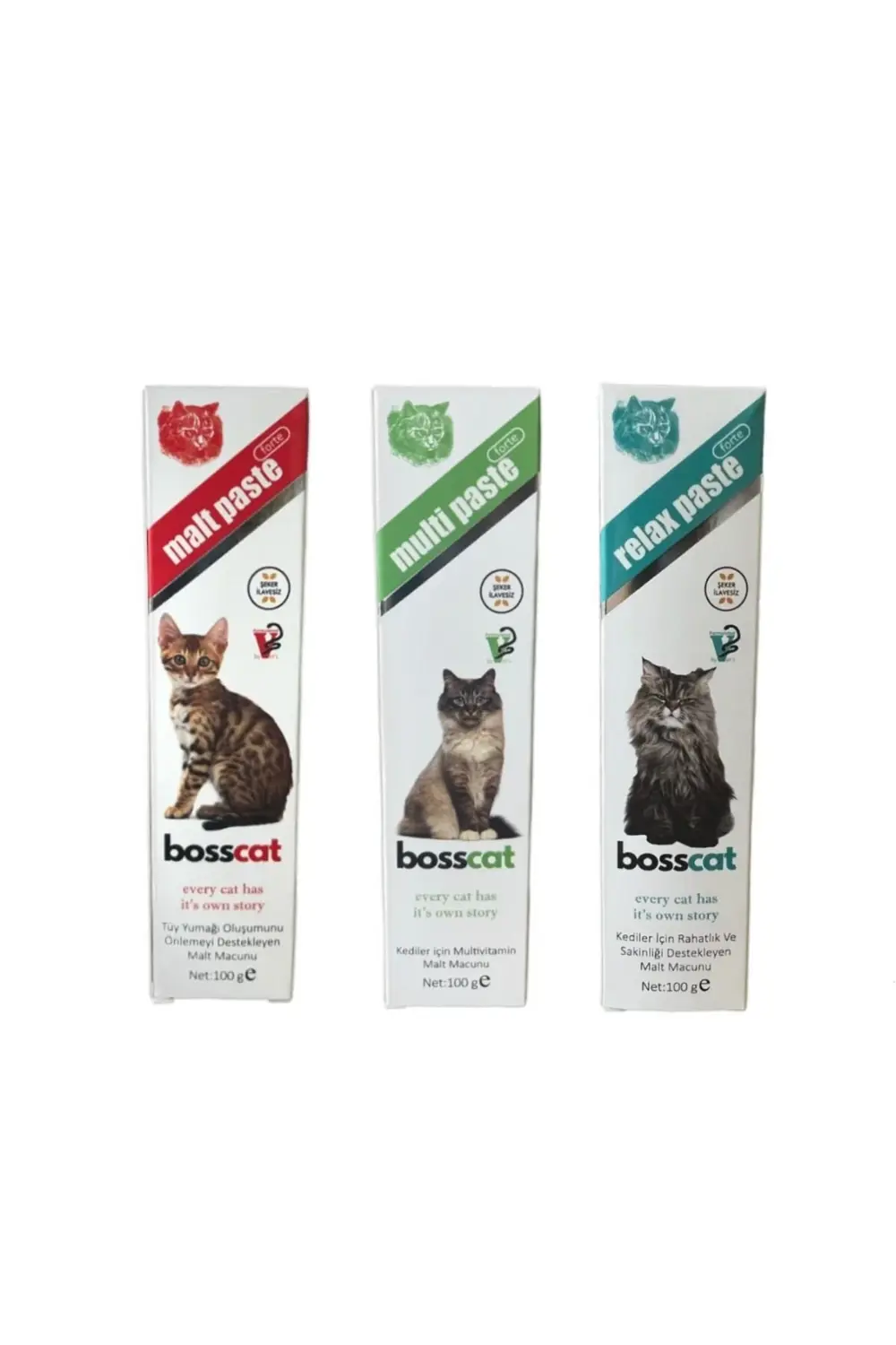 Adak Bosscat Malt Macunu 3 X 100 G