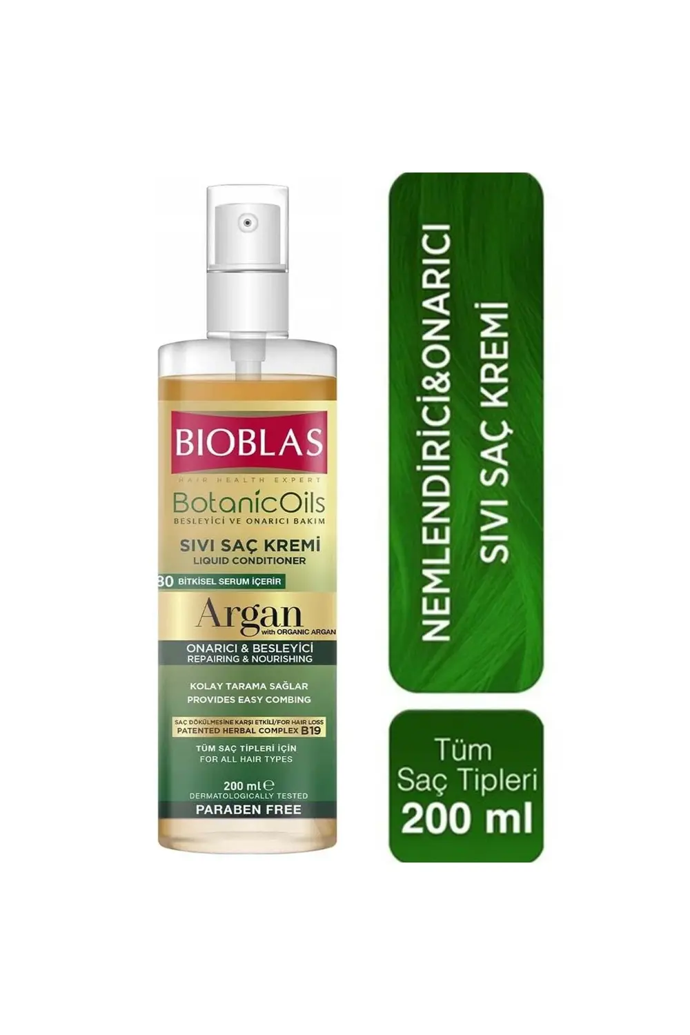 Botanic Oil Argan Yağlı Sıvı Saç Kremi 200 Ml
