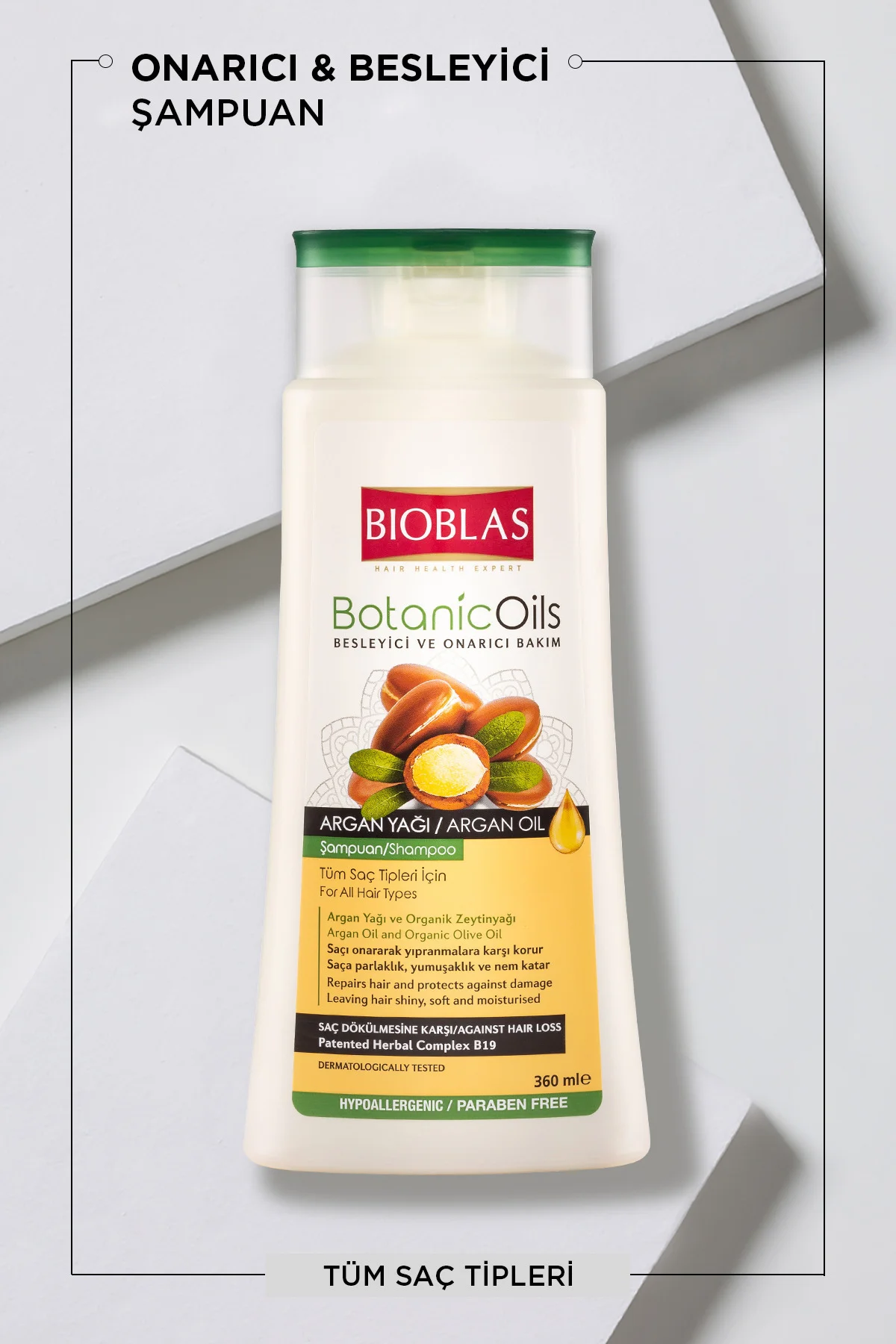 Botanic Oils Argan Şampuan 360 Ml Besleyici, Onarıcı, Argan Yağı