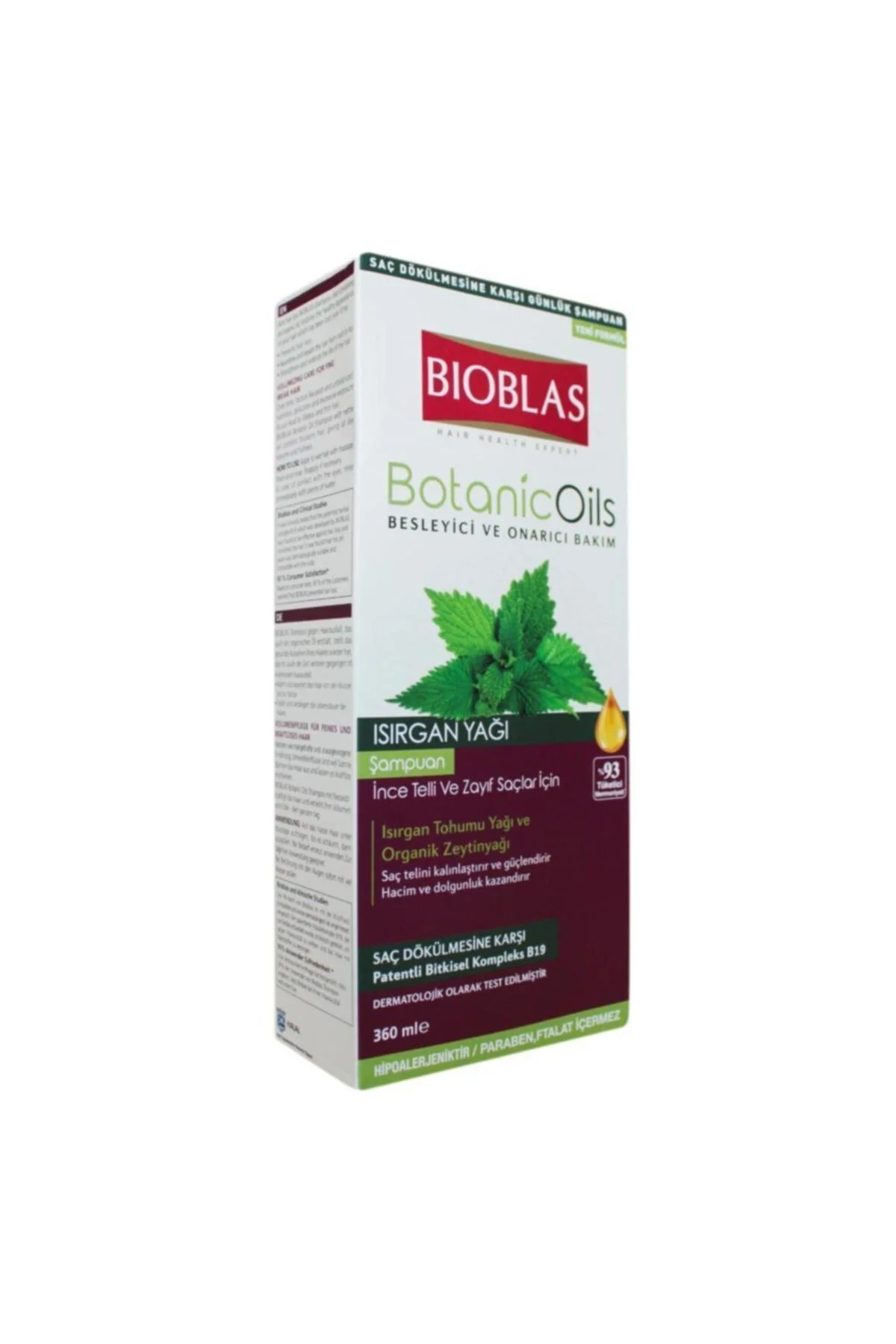 Botanic Oils Isırgan Yağlı Şampuanı 360 ml