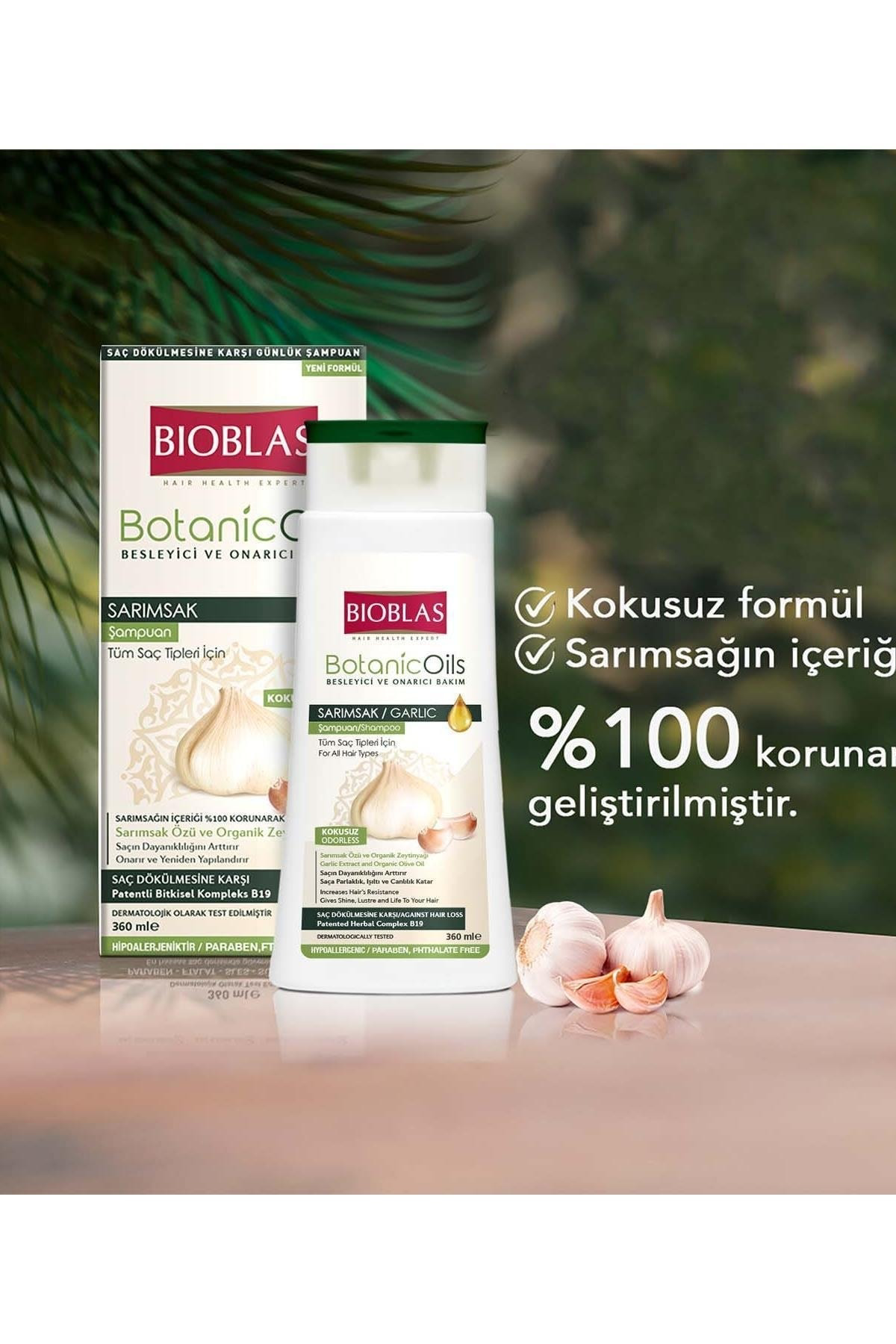 Botanic Oils Şampuan Sarımsak (tüm Saç Tipleri) 360 Ml