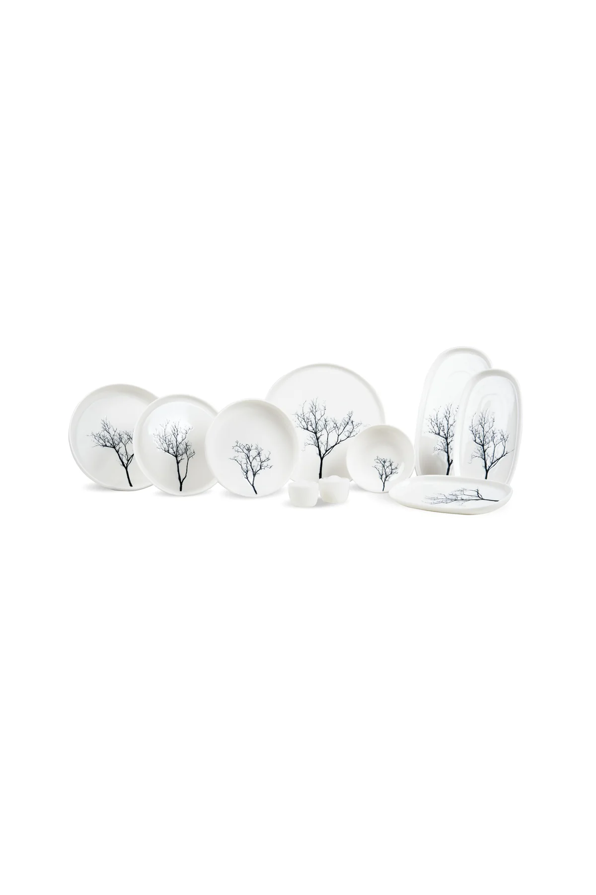 Botanical White Yemek Takımı 55 Parça