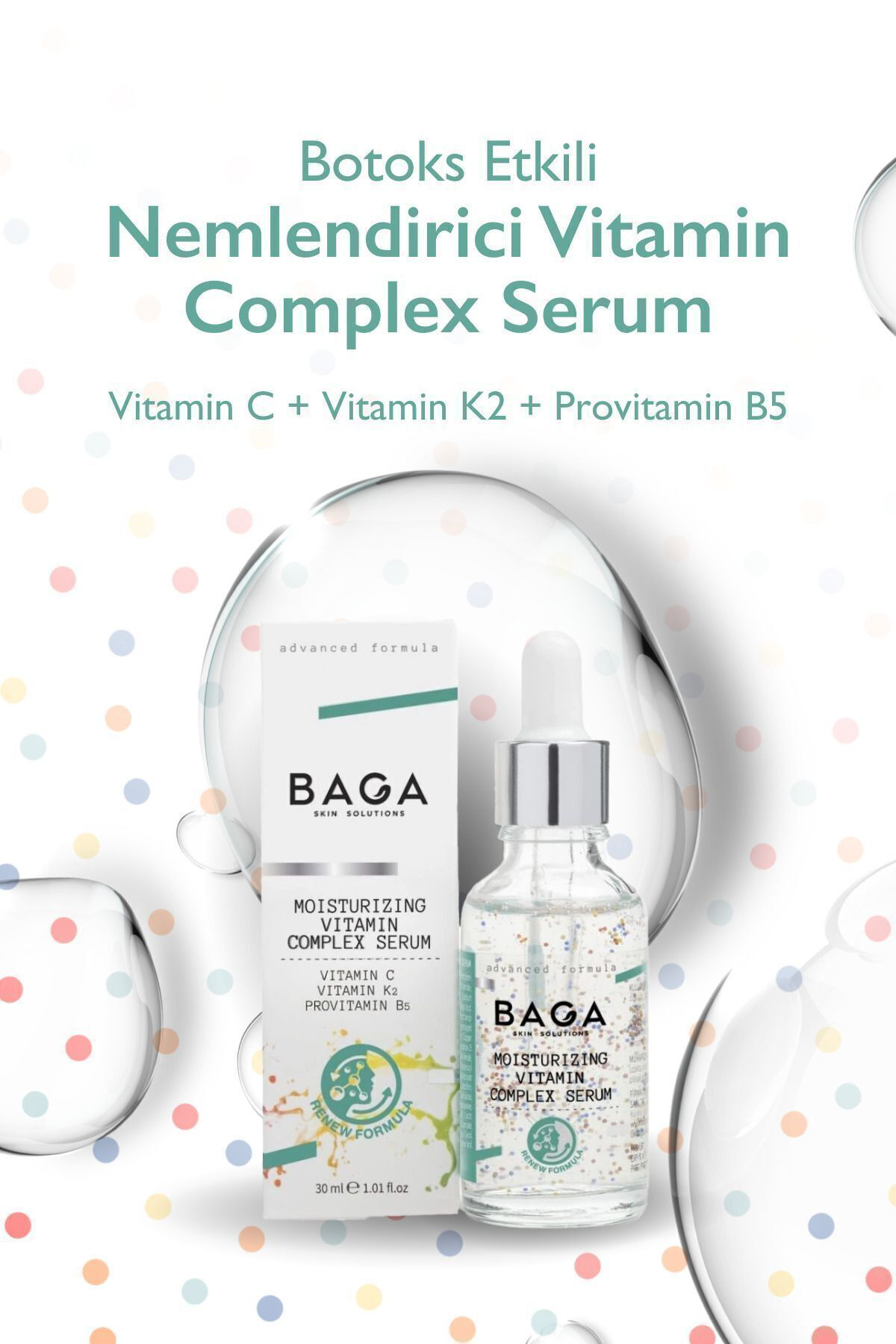 Baga Botoks Etkili Nemlendirici Vitamin Complex Serum