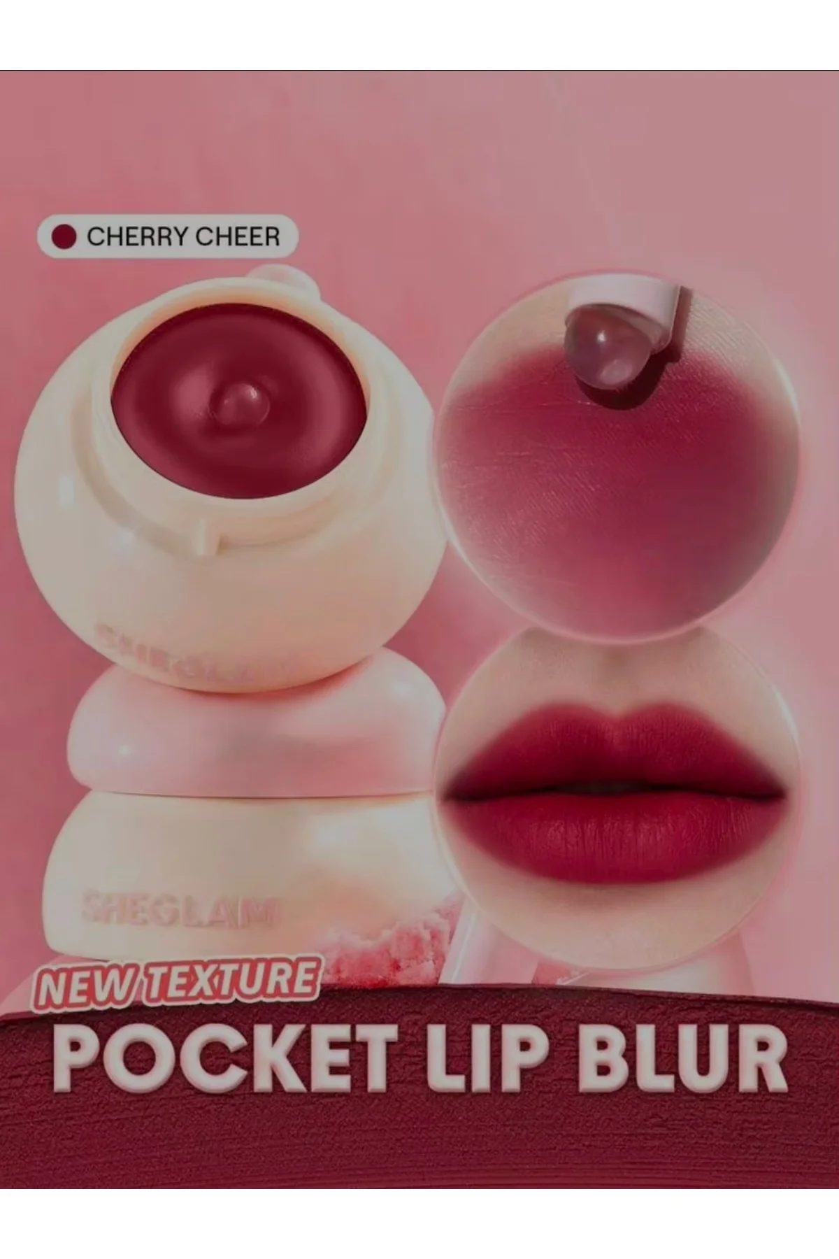 Bounce Putty Pocket Lip Pot-Cherry Cheer Dudak Nemlendirici Ruj