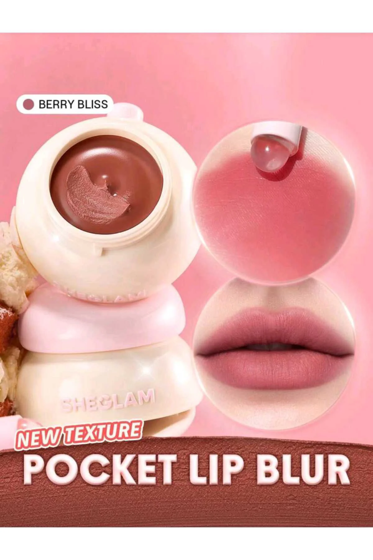 Bounce Putty Pocket Lip Pot Ruj-Berry Bliss