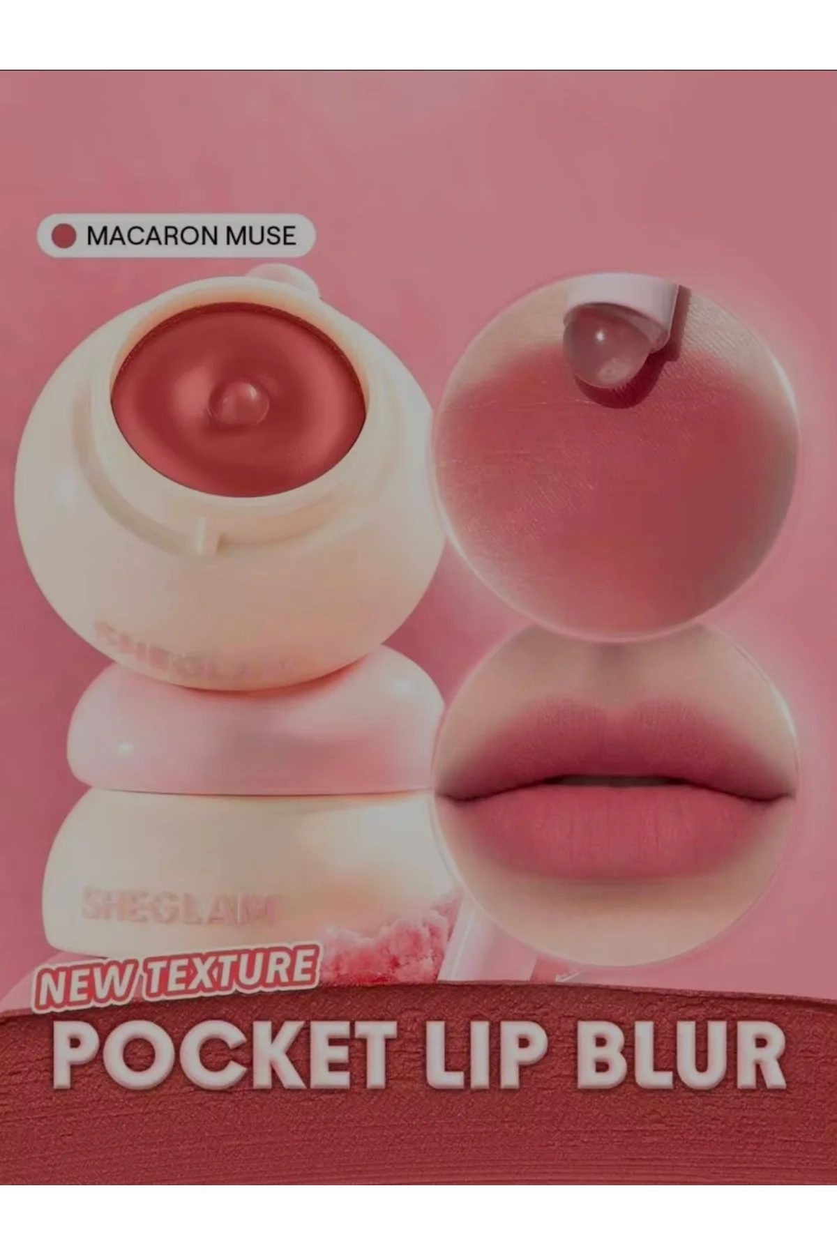 Bounce Putty Pocket Lip Pot-Macaron Muse Dudak Nemlendirici Ruj