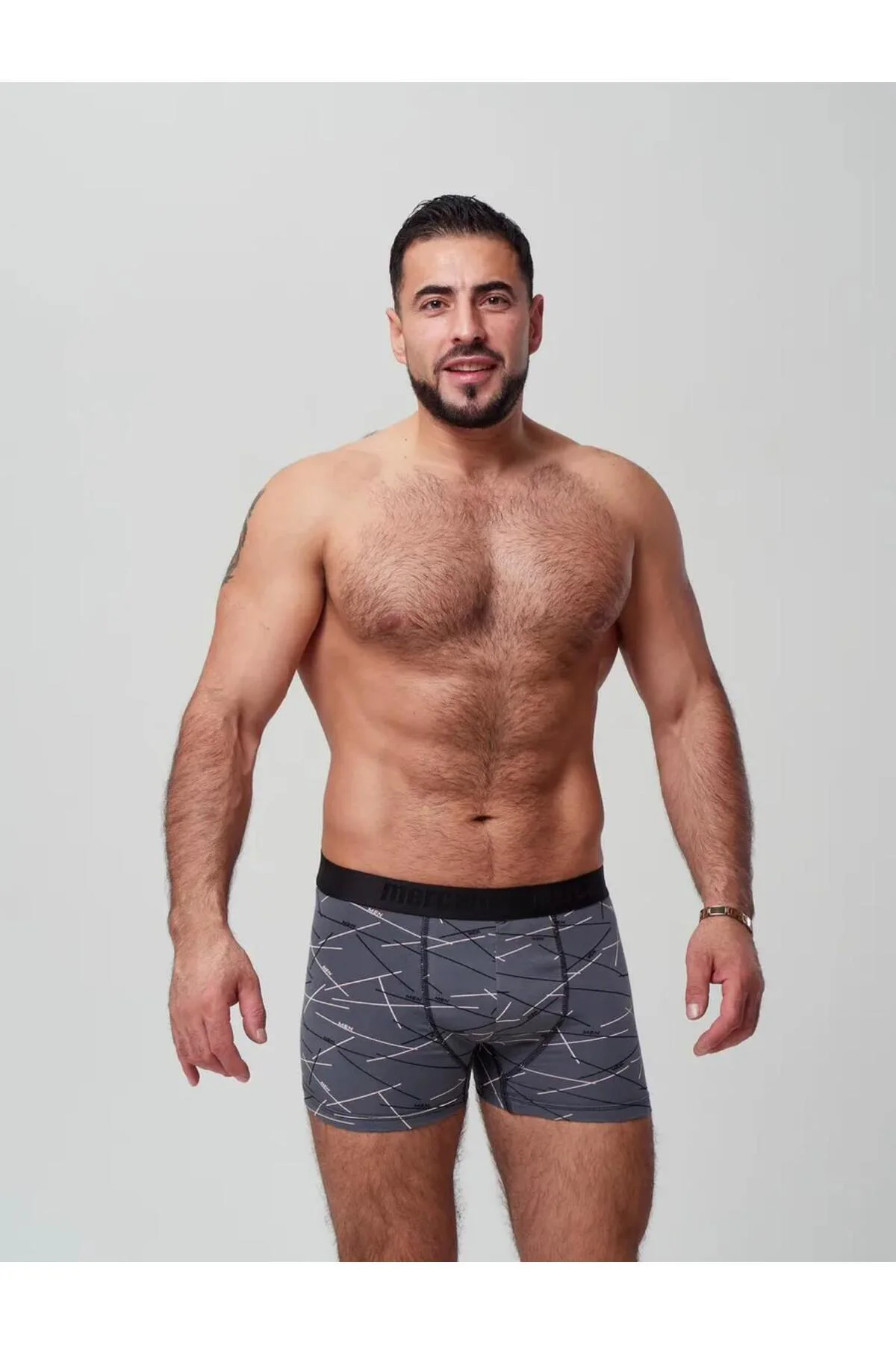 BOXER (PİRAMİT-GEYİK-MEN) DESENLİ 3'lü PAKET, Yüksek Kalite