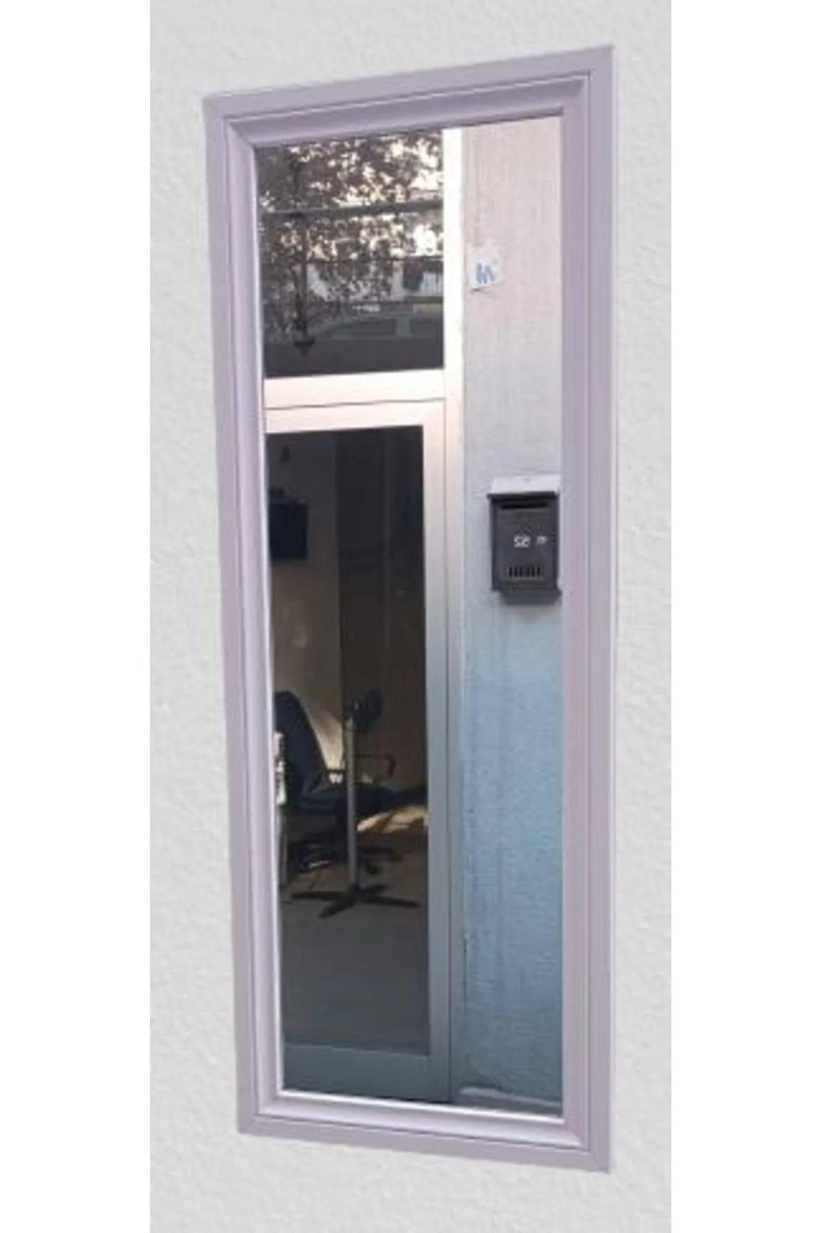 Boy 90009 Ayna MDF lam Çerçeve 1 Sınıf Ayna Parlak Beyaz Boya Kutu sevk El yapım - Görsel 2