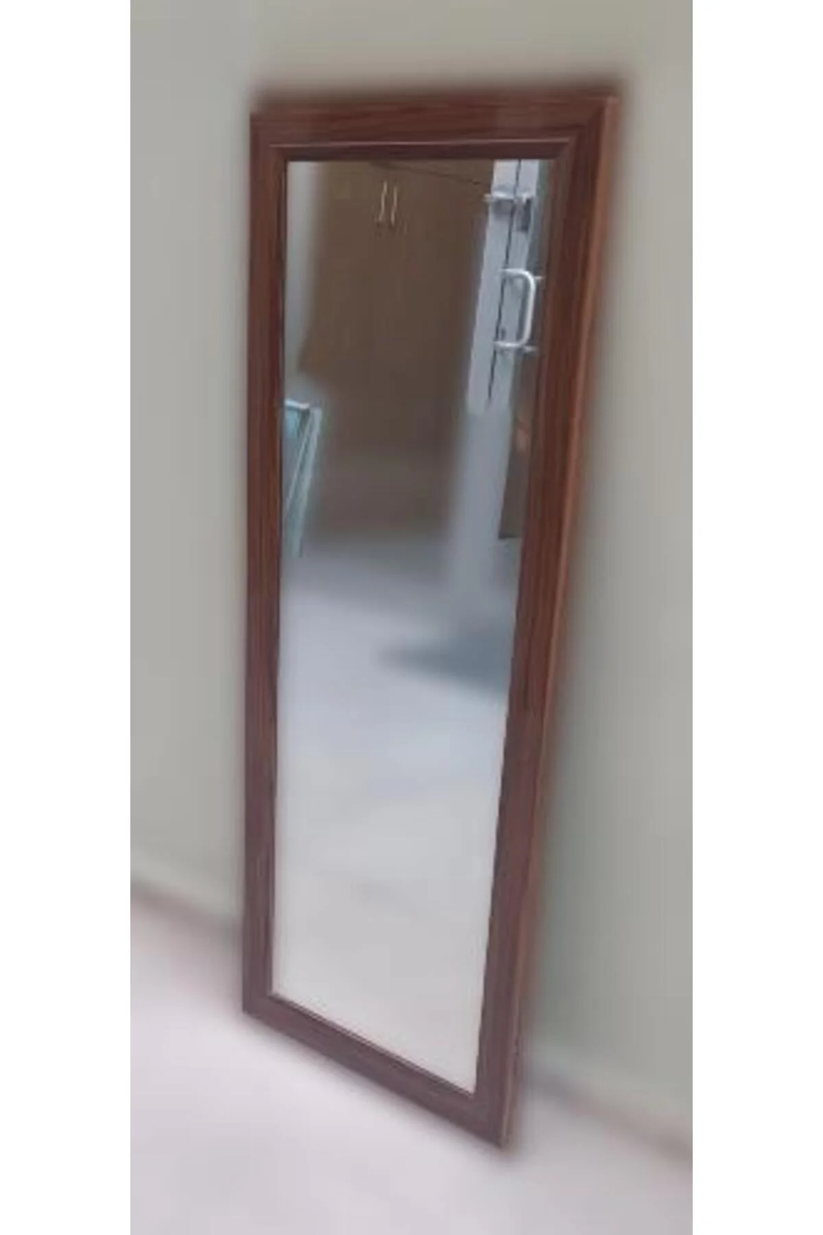 Boy 90021 Ayna MDF lam Çerçeve 1 Sınıf Ayna Parlak Ceviz Boya Kutu Sevk El yapım - Görsel 5