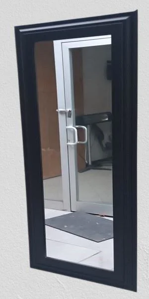 Boy 90346 Duvar Aynası 45'e 115 MDF Lam Kenar Siyah Flotal Ayna K