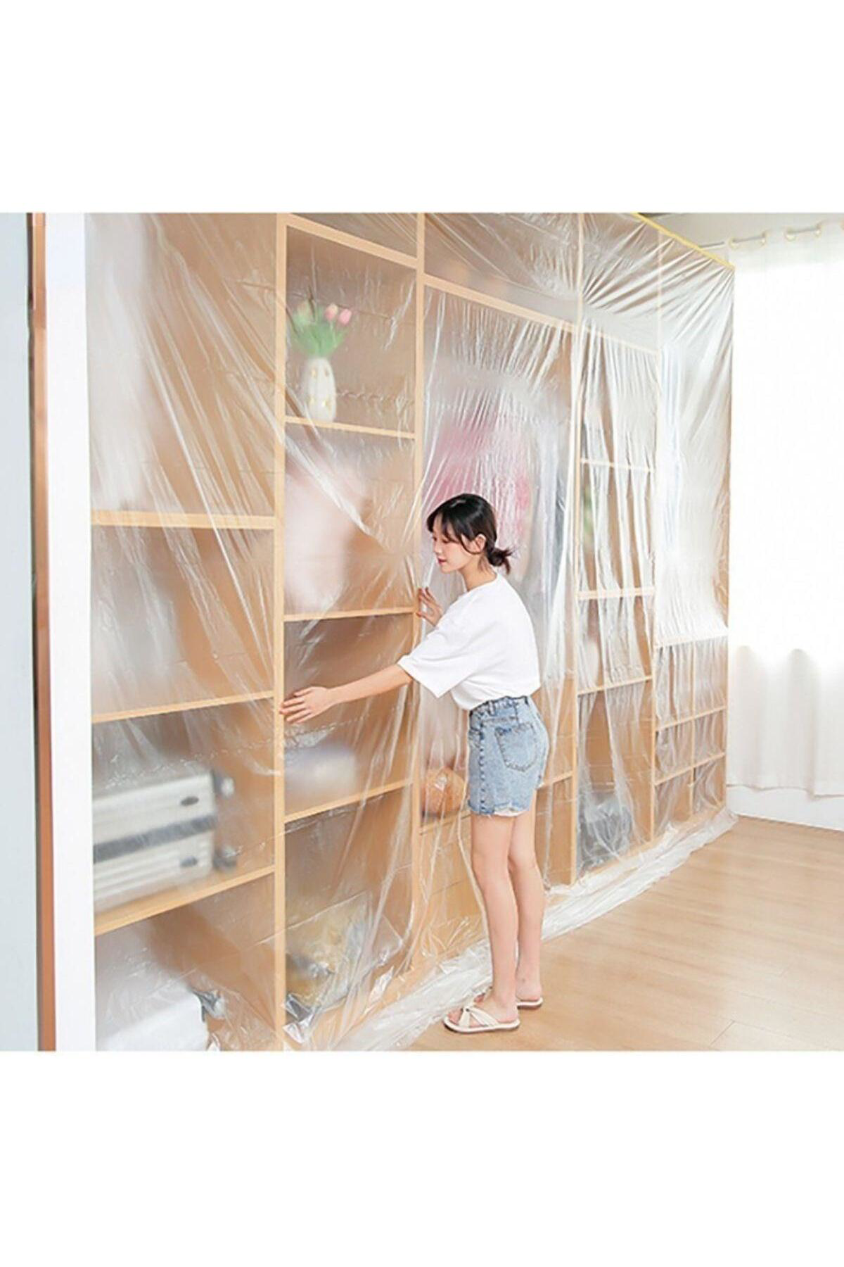 Ok Aksesuar Boya Badana Eşya Koruma Hışır Örtüsü 180Cm X 15 Mt Yapışkanlı Hış