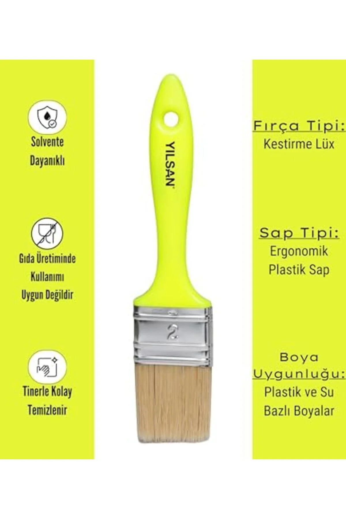 Boya Fırçası [No: 2 (5 cm), Kestirme Lüks] 395519