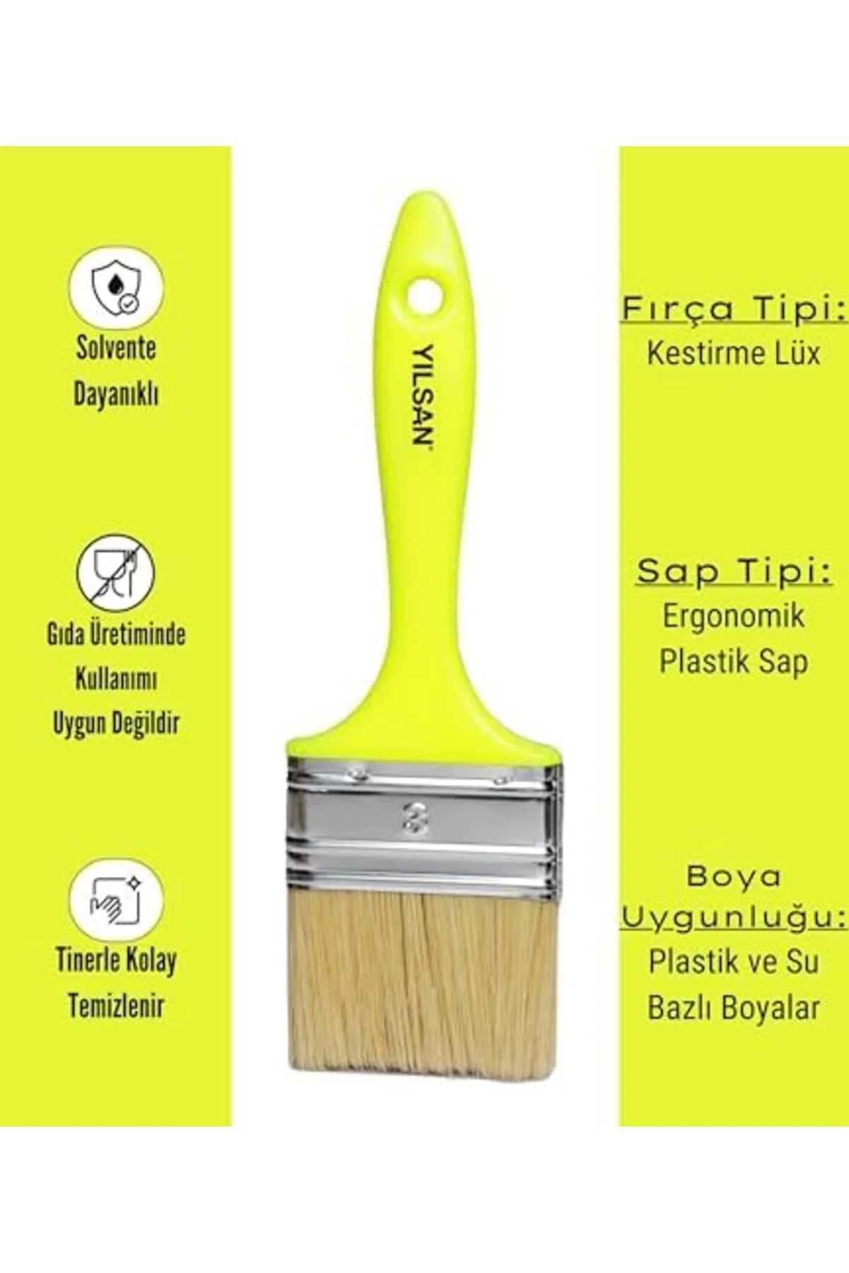 Boya Fırçası [No: 3 (7.5 cm), Kestirme Lüks] 395519