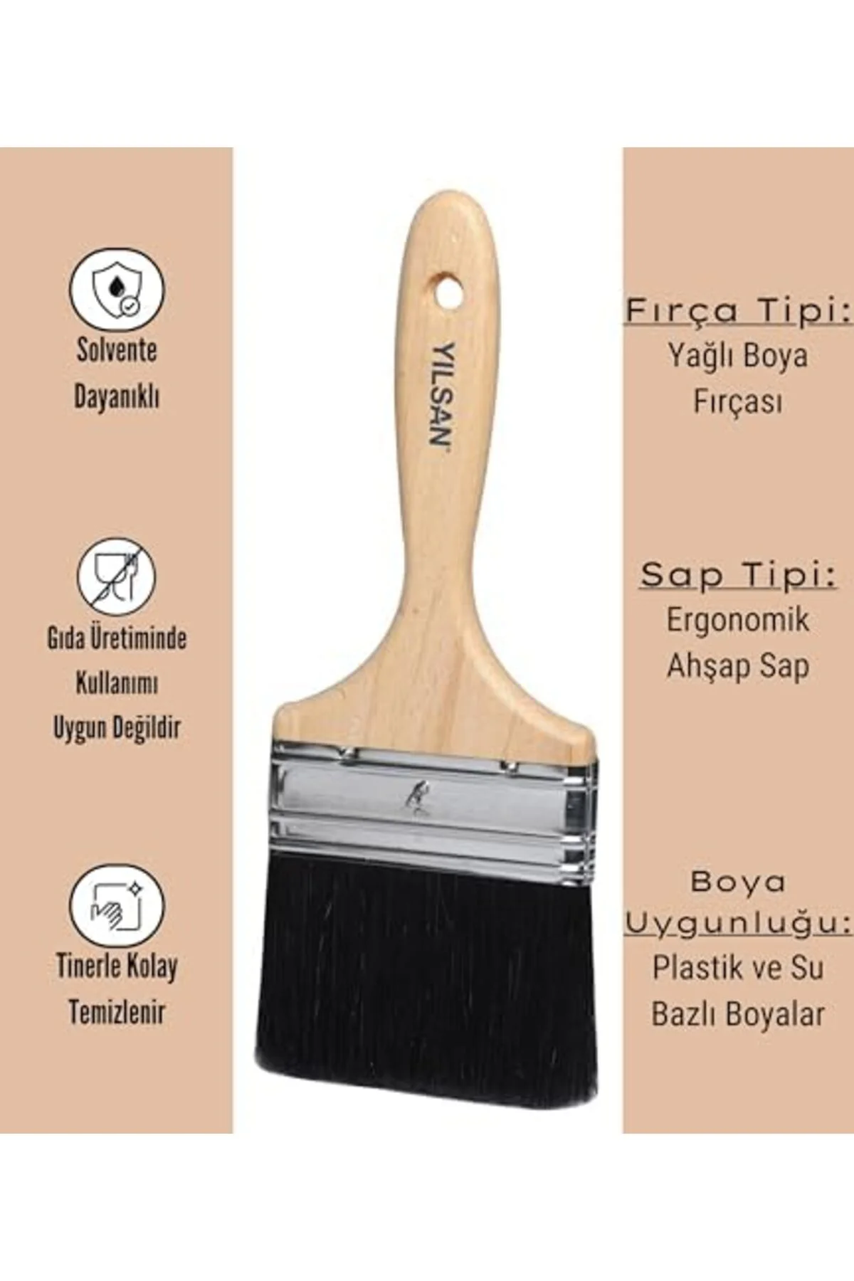 Boya Fırçası [No: 4 (10 cm), Yağlı Boya] 395519