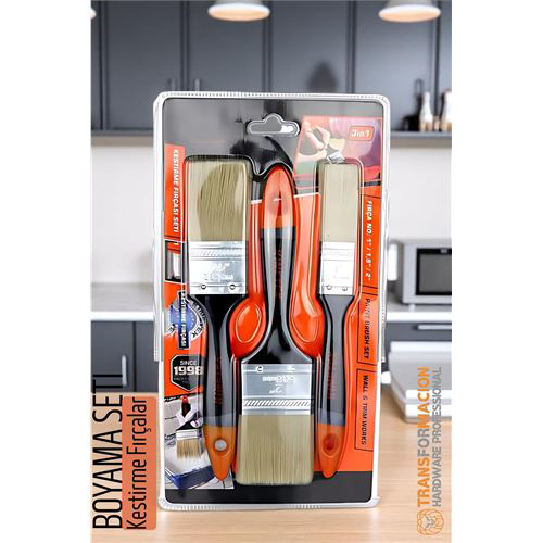 Boyama Fırça Seti - 3'lü Boya Fırça Seti