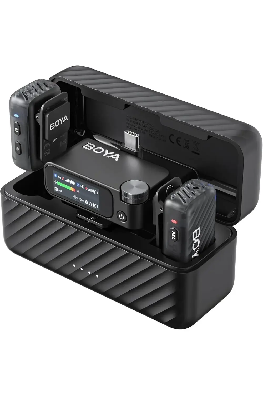 Boyamic 2-01 Profesyonel Çift Mikrofonlu MFi Sertfikalı Dahili Ha