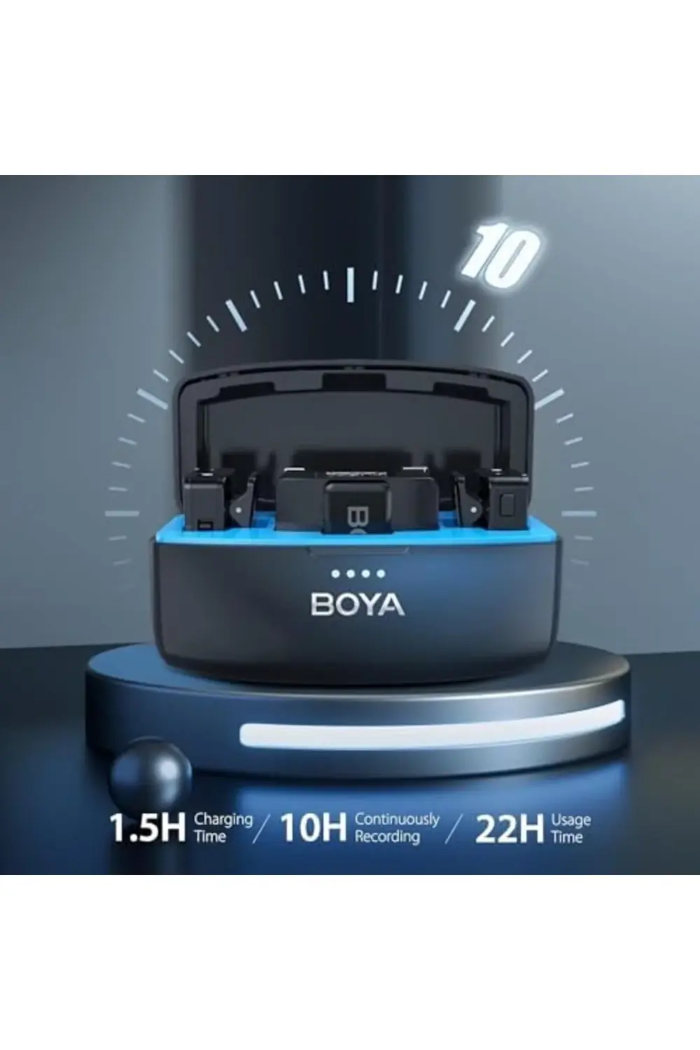 Boyamic All-in-One Kablosuz İkili Kayıt Yaka Mikrofonu Iphone/And