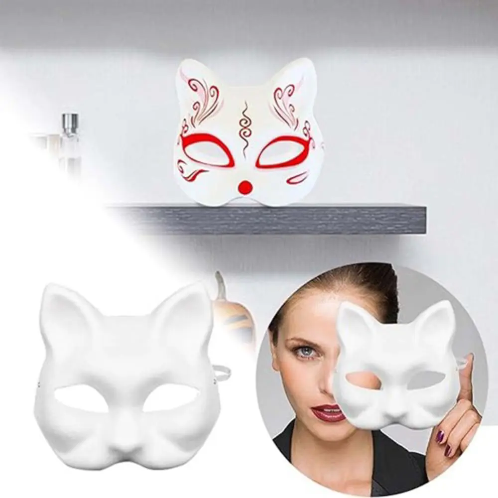 Boyanabilir Kedi Model Maske – Kendi Tasarımını Oluştur