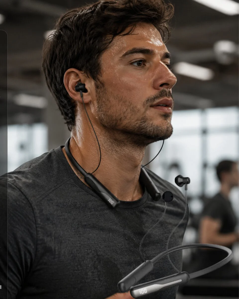 Boyun Askılı Bluetooth Kulaklık Extra Bass ve Ses Değiştirme Modl