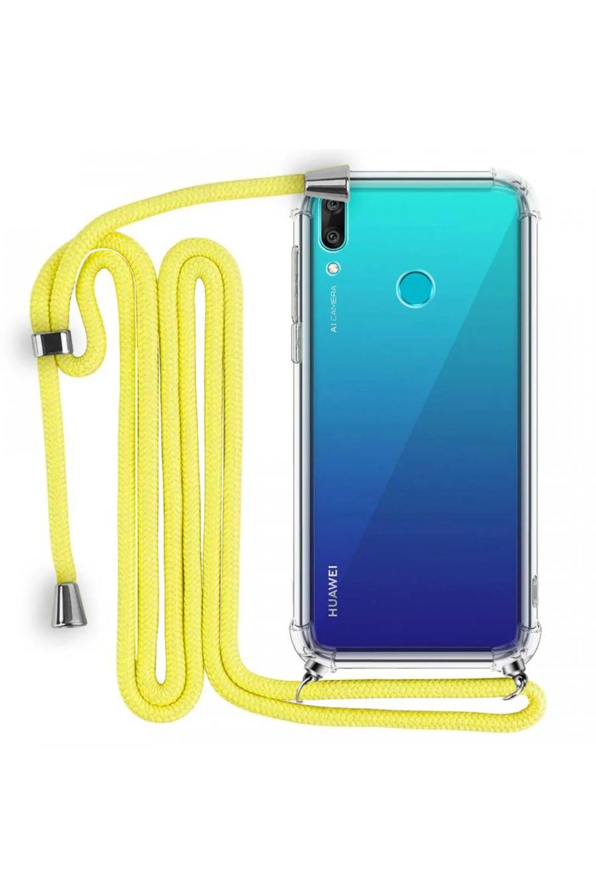 İp Askılı Tank Şeffaf Kılıf Huawei Y7 2019 İp Askılı Tank Şeffaf Kılıf Huawei Y7 2019