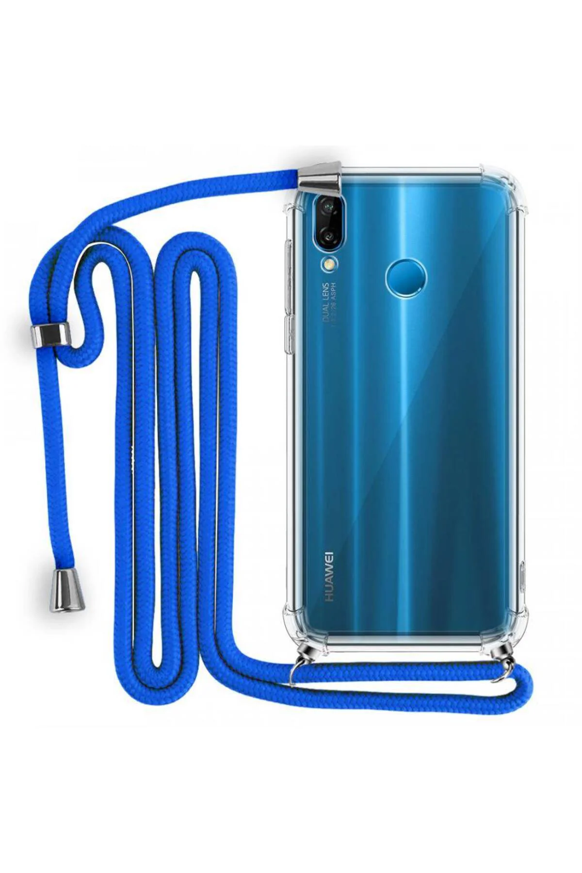 İp Askılı Tank Şeffaf Kılıf Huawei P20 Lite İp Askılı Tank Şeffaf Kılıf Huawei P20 Lite