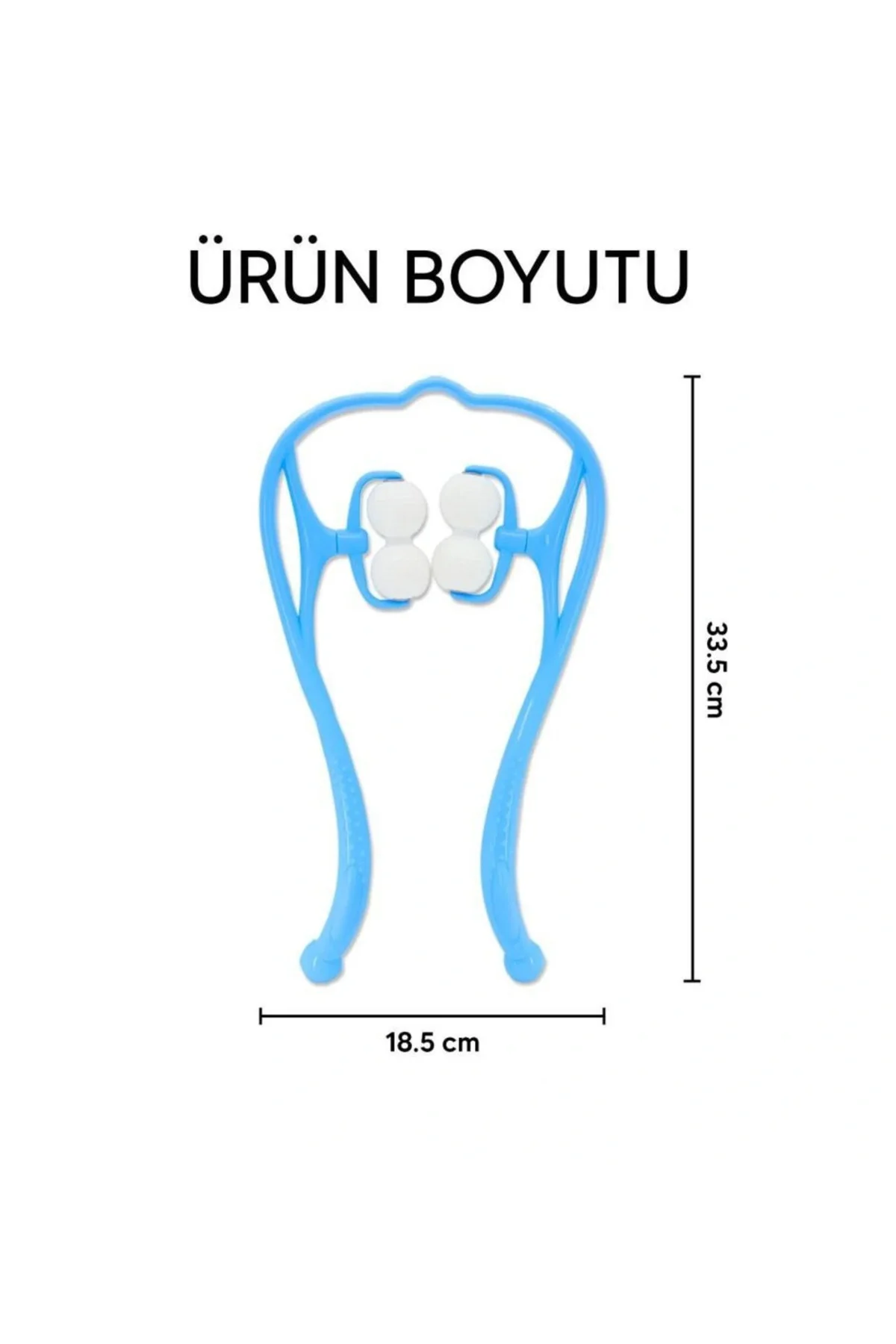 Boyun Bacak Ayak Bel Masaj Aleti Çok Fonksiyonlu Manuel 4 Tekerlekli - Mavi Boyun Bacak Ayak Bel Masaj Aleti Çok Fonksiyonlu Manuel 4 Tekerlekli - Mavi - Görsel 3