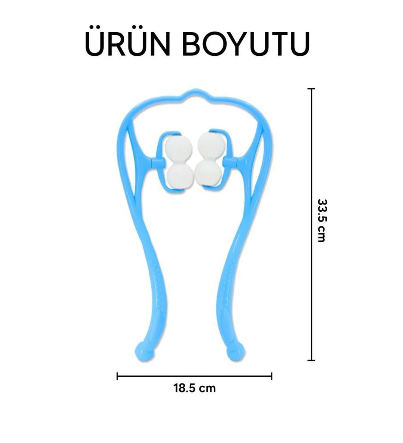 Boyun Bacak Ayak Bel Masaj Aleti Çok Fonksiyonlu Manuel 4 Tekerlekli - Mi