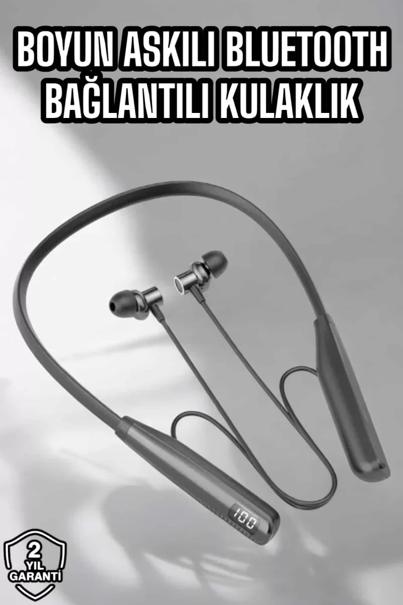 Boyun Bantlı Bluetooth Kulaklık Yüksek Ses Kaliteli 100 Saat Kulaklık - Lisinya