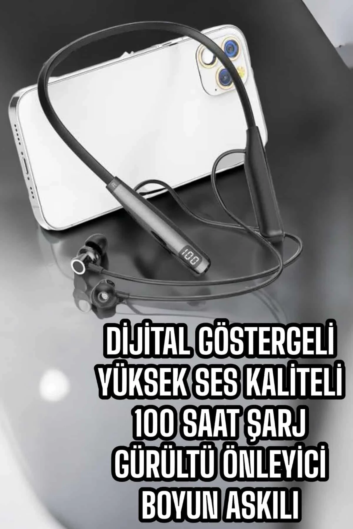 Boyun Bantlı Bluetooth Kulaklık Yüksek Ses Kaliteli 100 Saat Kulaklık Fiyatı, Yorumları ve Özellikleri