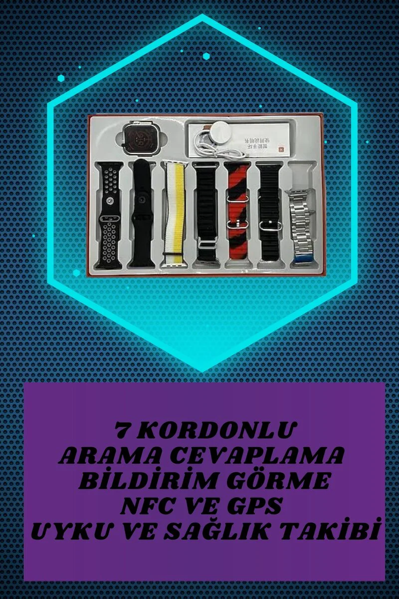 Boyun Bantlı Kulaklık ve 7 Kordonlu Yeni Nesil Akıllı Saat Kampanyası Yüksek Ses Kaliteli
