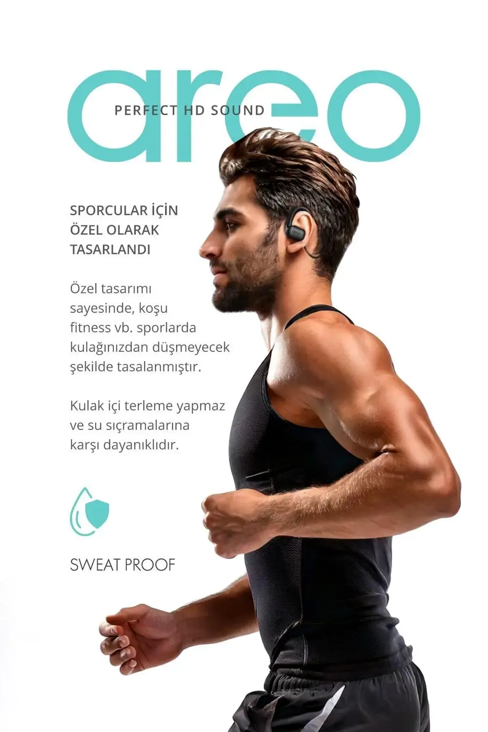 Boyun Bantlı Sporcu Kulaklığı – ENC Gürültü Engelleme & HD Ses Te