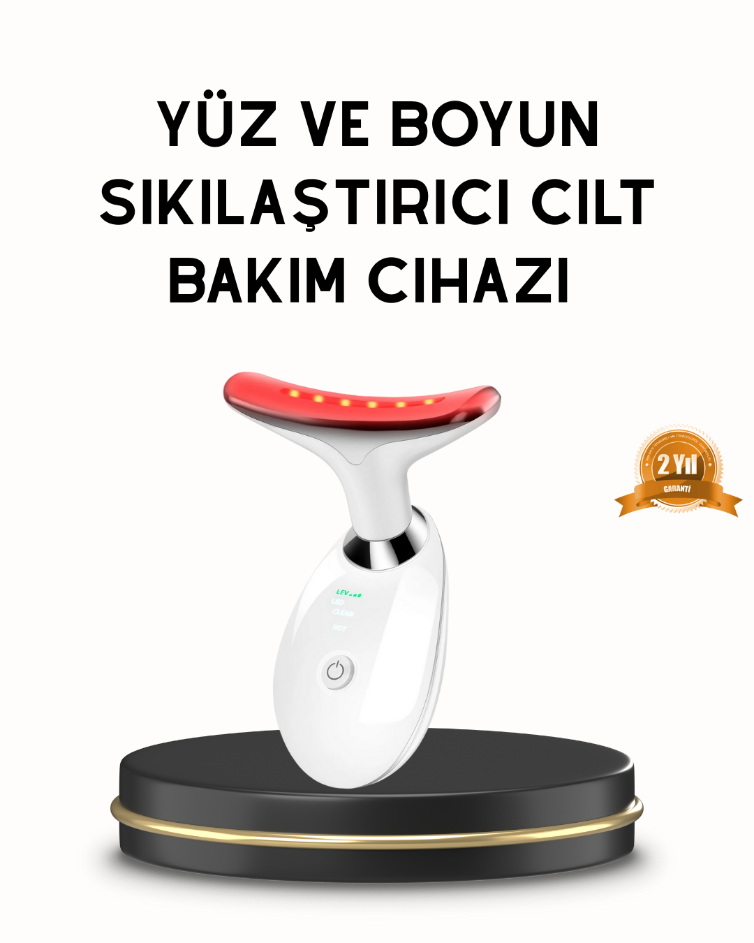 Boyun ve Gıdı Toparlayıcı EMS Cilt Sıkılaştırıcı 7000 Titreşim Is