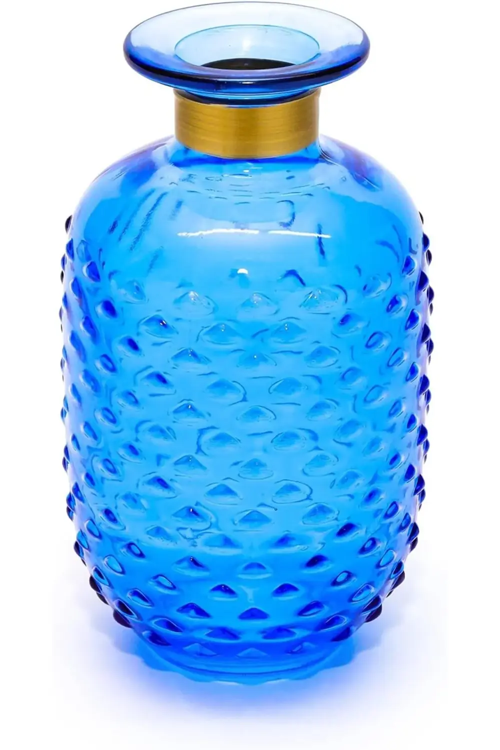 Boyunlu Saks Mavisi Cam Vazo (15 Cm) 1200752