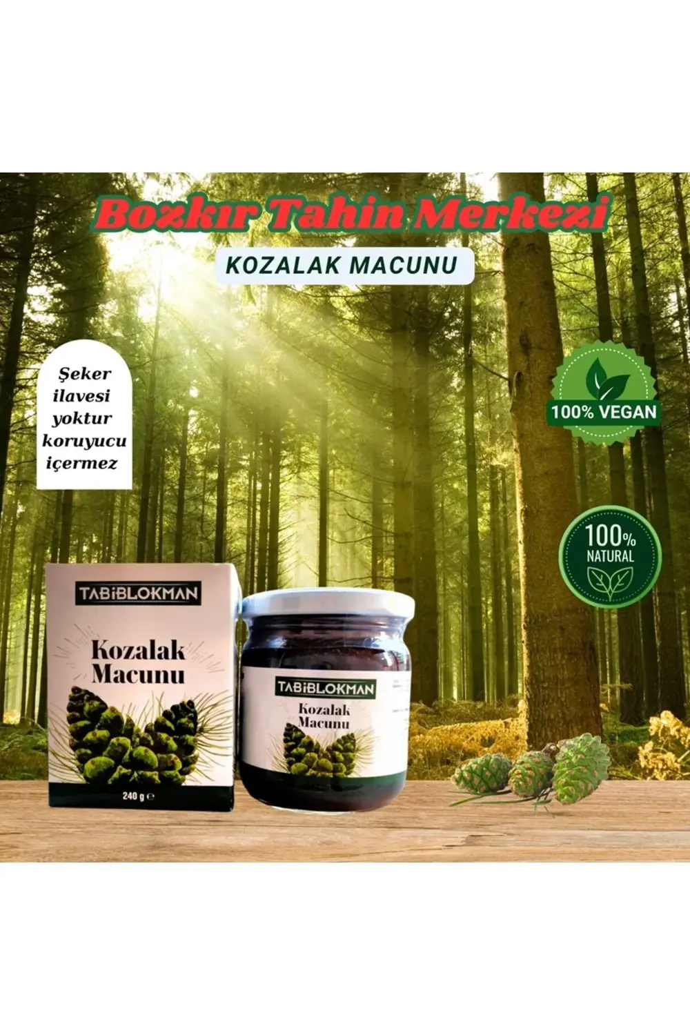Bozkır Tahin Merkezi Kozalak Macunu 240gr