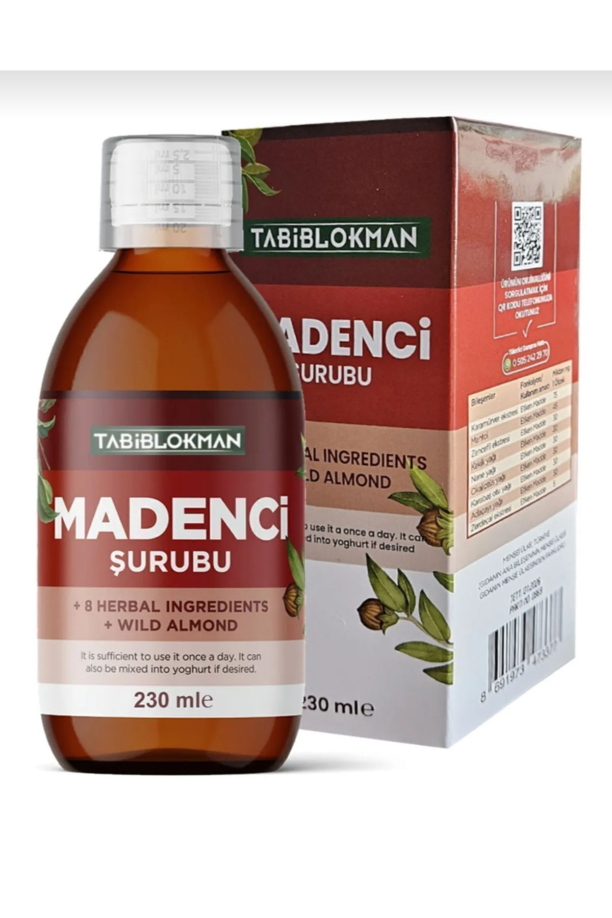 Bozkır Tahin Merkezi Tabib Natura Madenci Şurubu 230 ml Bitki Özl