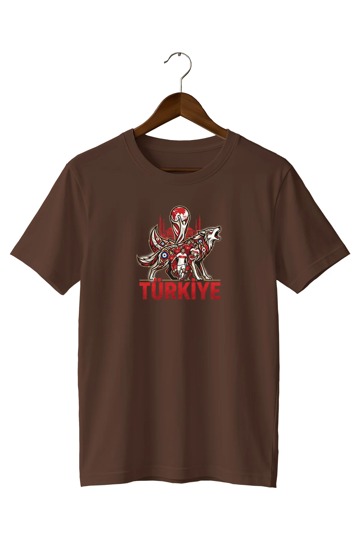 Bozkurt Tişört Baskılı Regular Tshirt Türk Bayraklı Taraftar Ürün