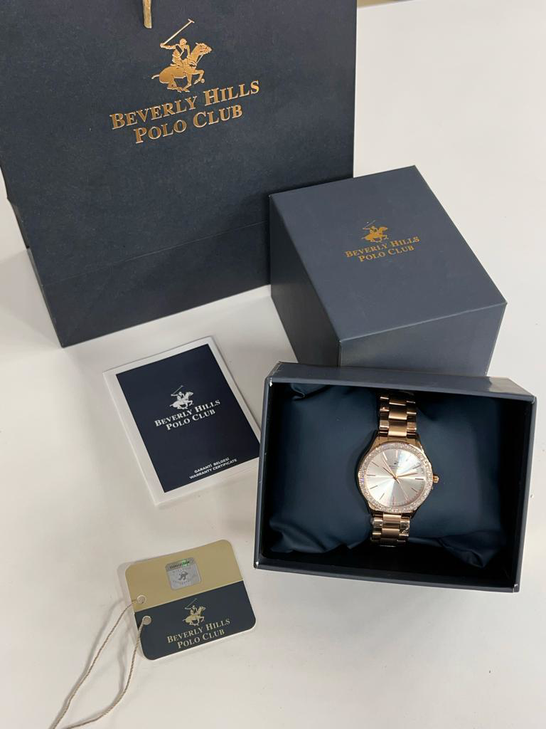 BP.3166C.430 Zirkon Taşlı Sedef Kadran Çelik Kasa&Kordon Kararma 