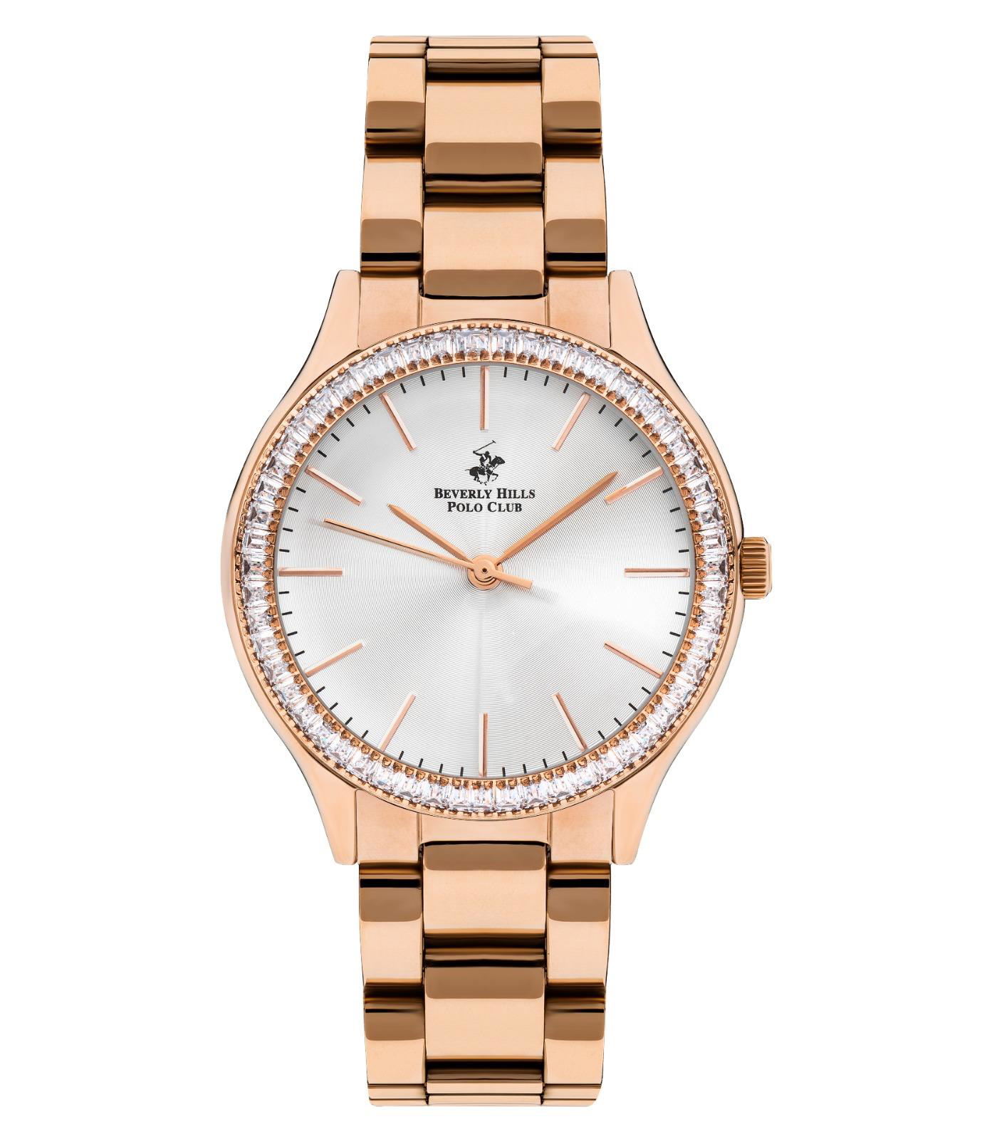 BP.3166C.430 Zirkon Taşlı Sedef Kadran Çelik Kasa&Kordon Kararma 