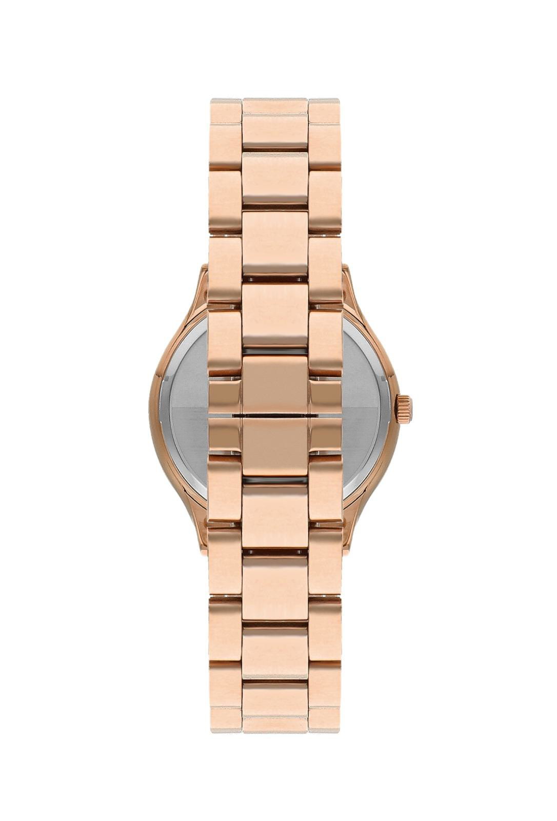 BP.3166C.430 Zirkon Taşlı Sedef Kadran Çelik Kasa&Kordon Kararma 