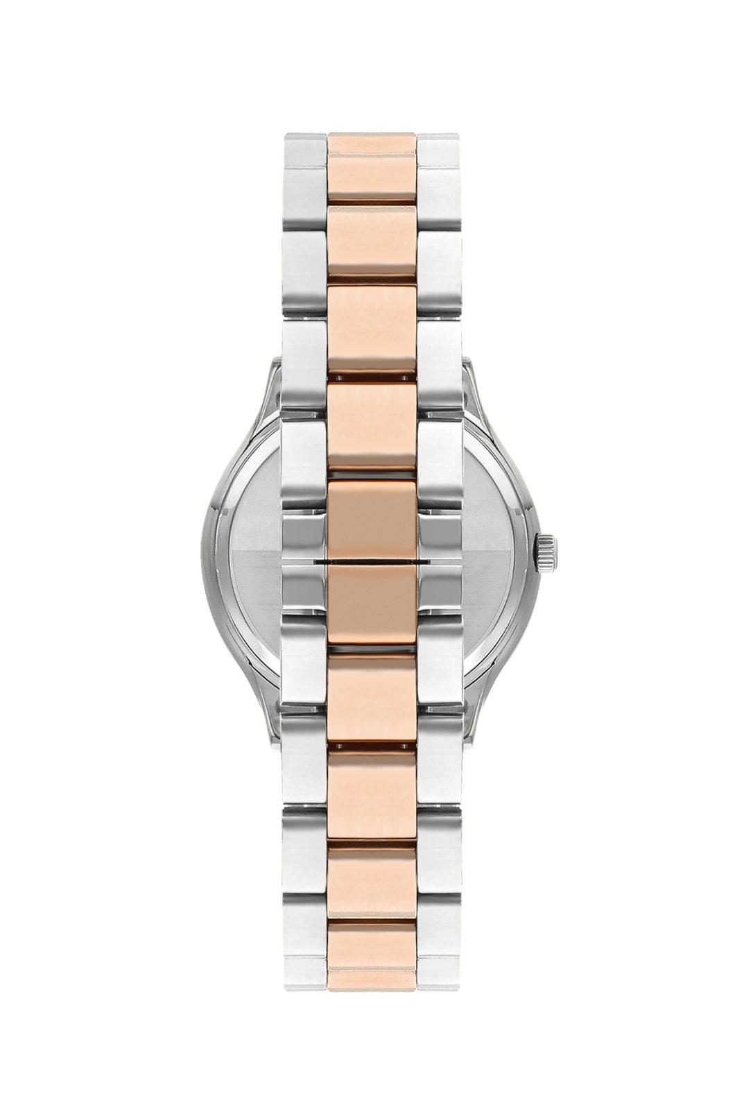 BP.3166C.530 Zirkon Taşlı Sedef Kadran Çelik Kasa&Kordon Kararma 